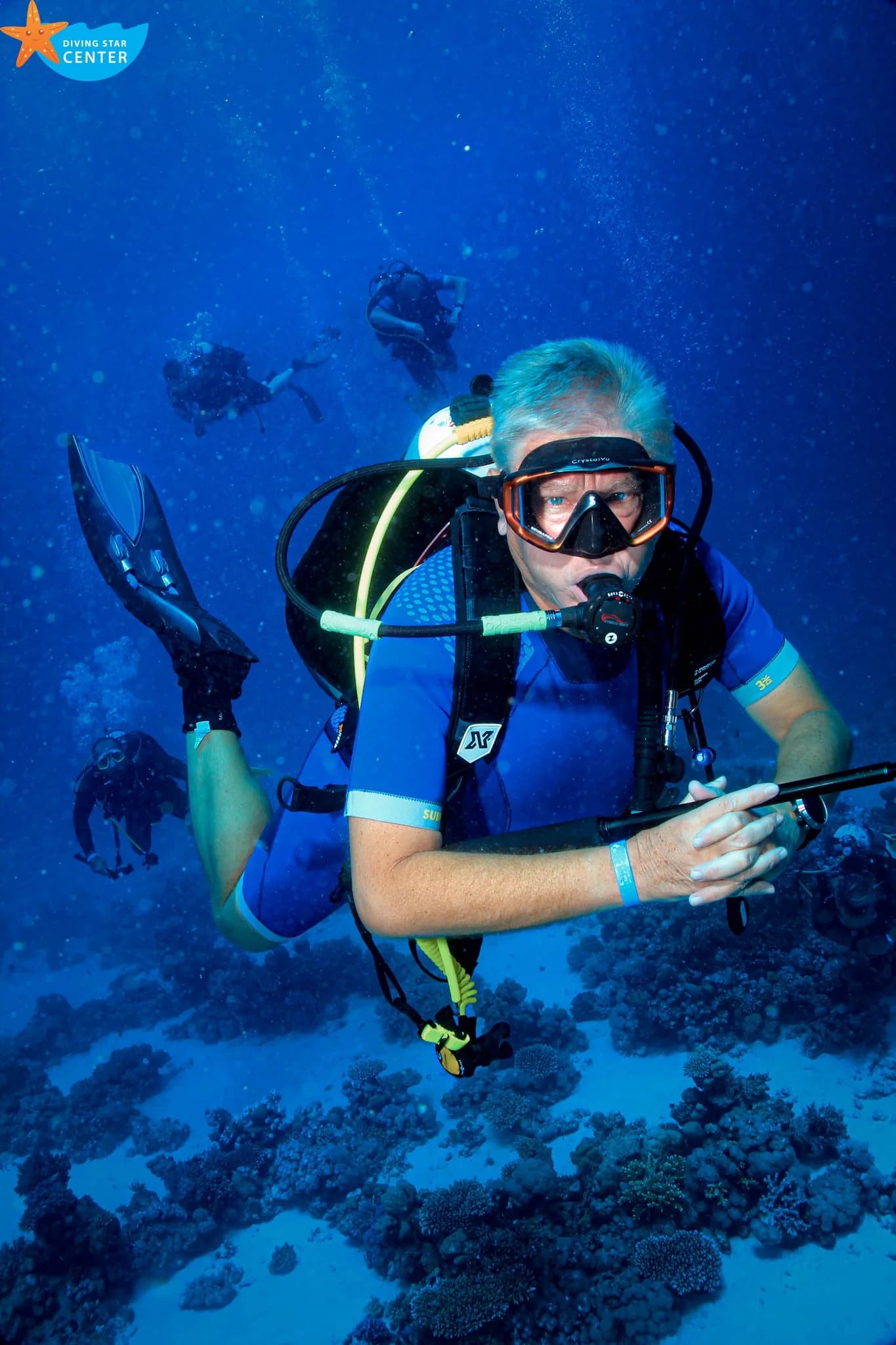 Extended bottom time exploration with enriched air nitrox diving